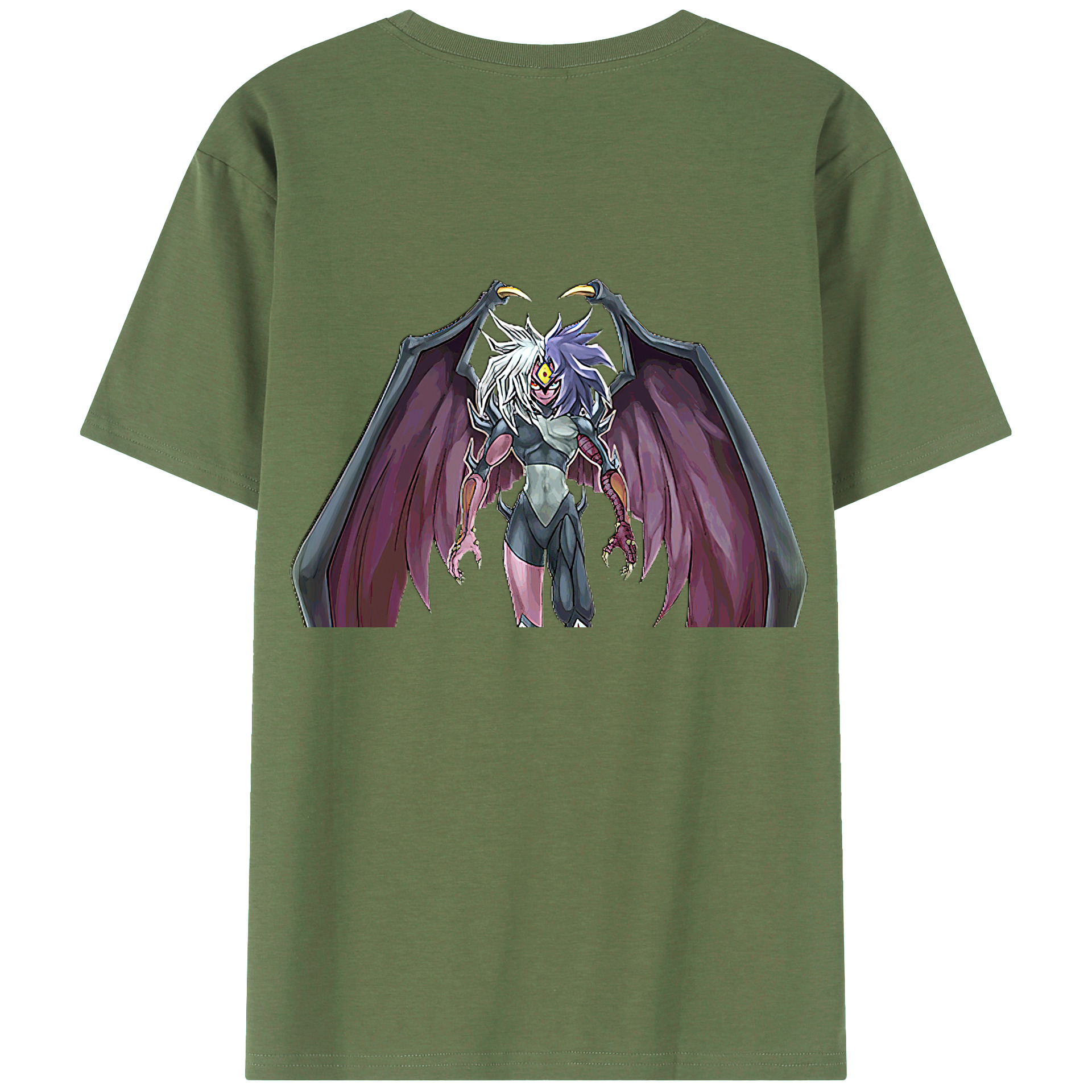 （画像用） 遊☆戯☆王 Yu-Gi-Oh! 綿100％ メンズ半袖Tシャツ（バックプリント） 通気性
